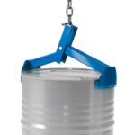 Fasszange mit 200 l Stahlfass
