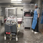 Edelstahl-Hochhubstapler in der Lebensmittelindustrie